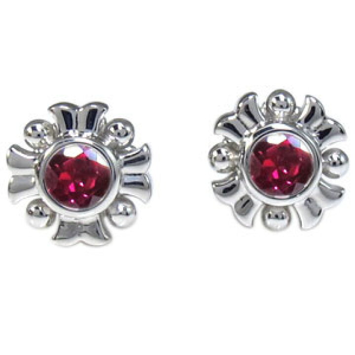 楽天市場】【最大50％OFFsale】10日迄 ルビー・ピアス・メンズ・一粒 