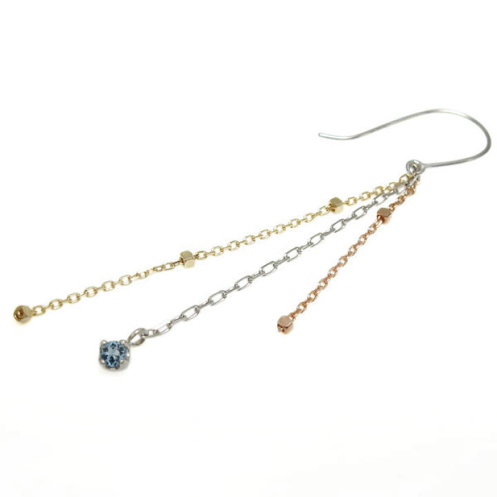 楽天市場】アクアマリンサンタマリア フックピアス 揺れる アメリカン 
