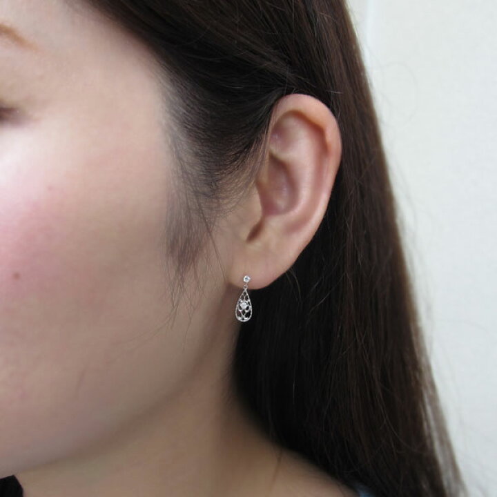 楽天市場】【最大50％OFFsale】4日20時〜 雫ピアス ダイヤモンド 