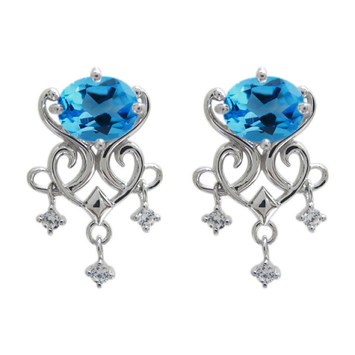 楽天市場】【最大50％OFFsale】10日迄 18金 シャンデリアピアス ブルー 