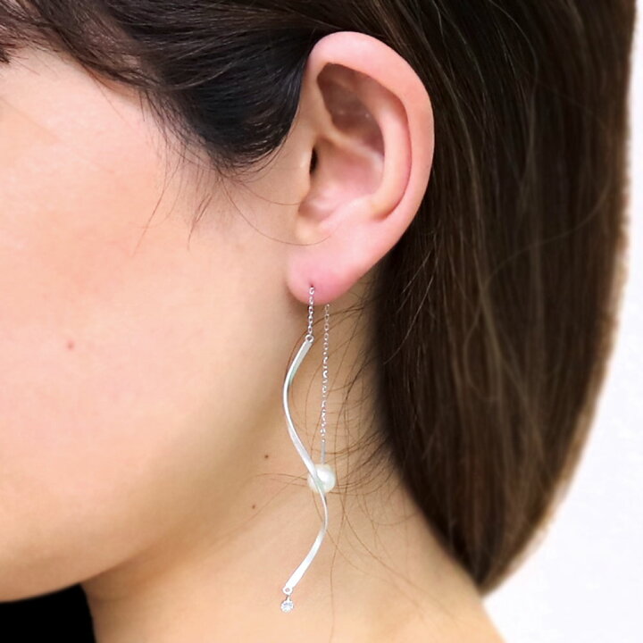 楽天市場】ロングチェーン ピアス 18金 レディース ロイヤルブルー 