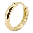 フープピアス 18k ピアス メンズ 18金 つけっぱなし 人気 シンプル K18 片耳 中折れ式 キャッチ不要 レディース ユニ…