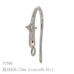 �v���`�i �s�A�X ���f�B�[�X �_�C�������h �t�b�N�̂� �n���p�[�c ���� �t�b�N�s�A�X ����0.6mm ����A�����J���s�A�X Pt900 ��̓� 2023