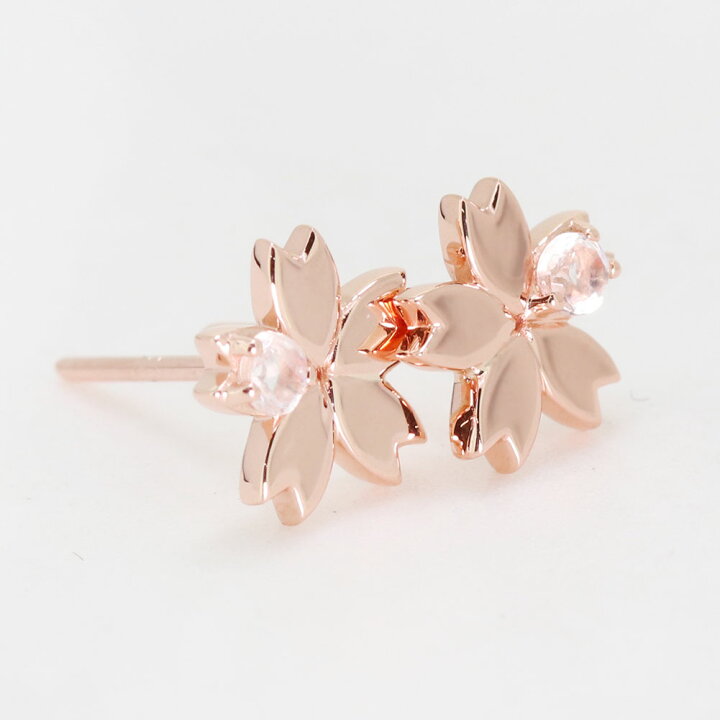楽天市場】桜 ピアス k18 レディース 人気 18金ゴールド 花モチーフ 