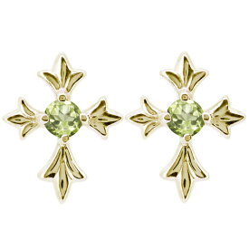 ピアス クロス メンズ 十字架 誕生石 選べる 10金 10k スタッドピアス 父の日 2024