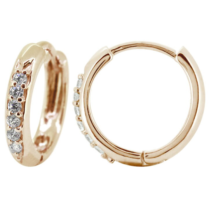 楽天市場】ダイヤモンド フープピアス K18 メンズ ピアス フープ  