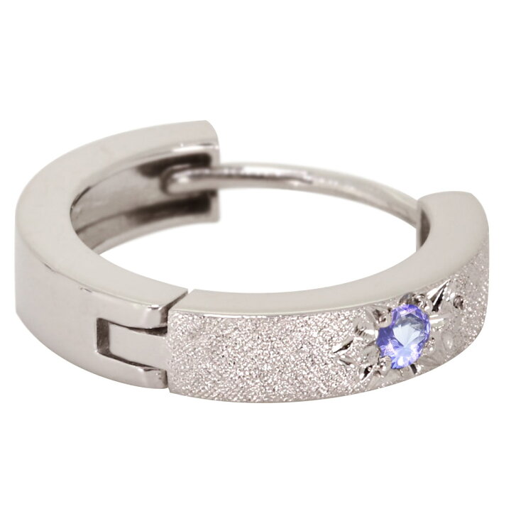 楽天市場】ピアス メンズ リング フープピアス 片耳 中折れ 18金 18k ゴールド 彫り タンザナイト 誕生石 12月 : PLEJOUR- プレジュール-
