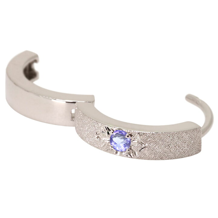 楽天市場】ピアス メンズ リング フープピアス 片耳 中折れ 18金 18k ゴールド 彫り タンザナイト 誕生石 12月 : PLEJOUR- プレジュール-