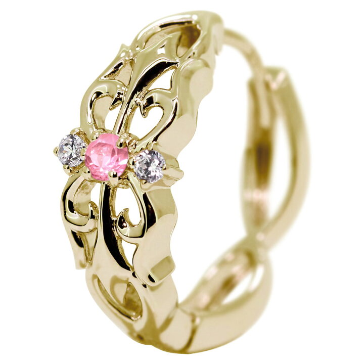 楽天市場】ピアス 18k 18金 ゴールド 片耳用 フープピアス メンズ 
