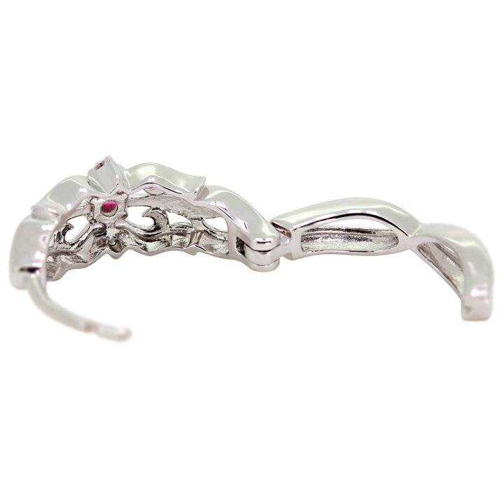 楽天市場】18金 フープピアス メンズ 片耳 クロス ルビー ピアス 18k 