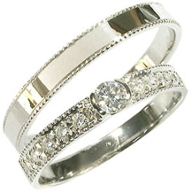 結婚指輪 プラチナ ペア マリッジリング ダイヤモンド リング ダイヤリング