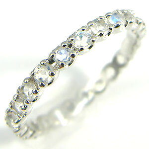 フルエタニティリング ピンキーリング ロイヤルブルームーンストーン シルバー レディース 指輪 母の日 2023