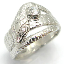 レディース・婚約指輪・ダイヤモンド・リング・18金・蛇・ダイヤリング プレゼント 母の日 2023