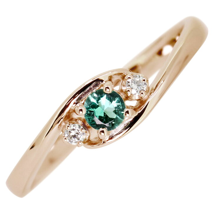 楽天市場】エメラルド K10 リング エンゲージリング 婚約指輪  