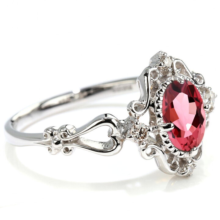 楽天市場】ピンクトルマリン 指輪 ゴールド レディース リング 18金 10 