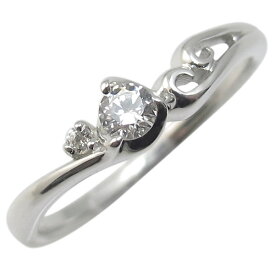 K18・婚約指輪・ダイヤモンド・一粒・シンプル・エンゲージリング
