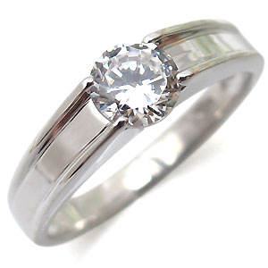 プラチナ・エンゲージリング・0.5ct・ＳＩクラス・シンプル・一粒・婚約指輪・鑑定書付きダイヤモンド・リング 婚約指輪・エンゲージリング