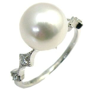 サイズ1号から選べる18金製パールリング(本真珠9mm珠使用)