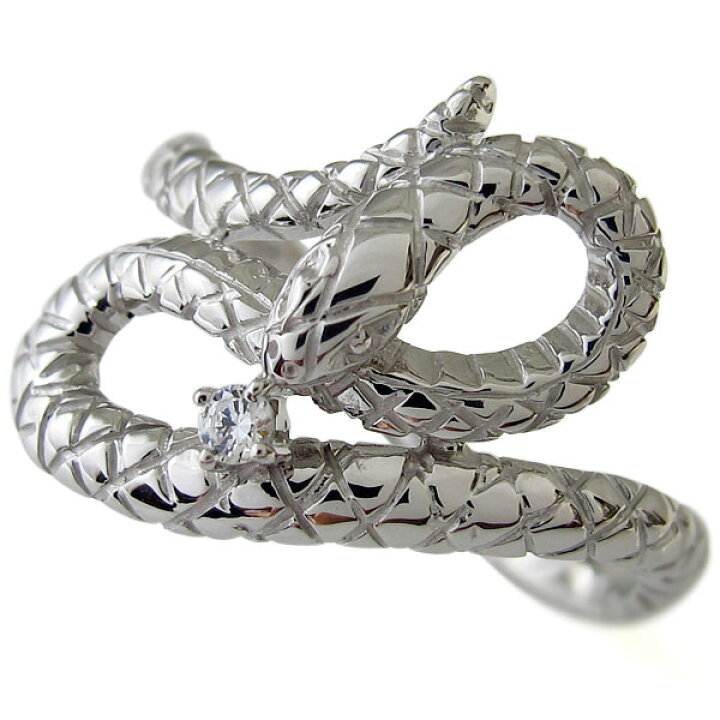 楽天市場 プラチナ メンズリング 選べる誕生石 ヘビ リング 蛇 スネーク Plejour 誕生石ジュエリー専門店