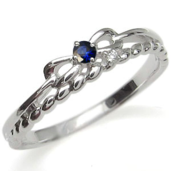 楽天市場】リボン・リング・サファイア・K18・指輪・ロープ : PLEJOUR  