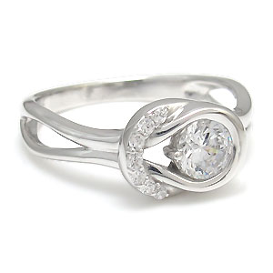 ダイヤモンド 婚約指輪 エンゲージリング 指輪 リング 一粒 0.5ct 18金 - 3