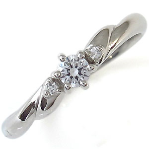 プラチナリング ダイヤモンドリング シンプル 指輪