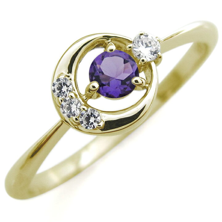 楽天市場】月と星 指輪 リング 選べる誕生石 ムーン スターモチーフ  