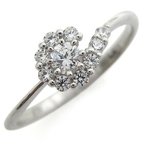 プラチナリング 結婚記念 ダイヤモンドリング 取り巻き 婚約指輪