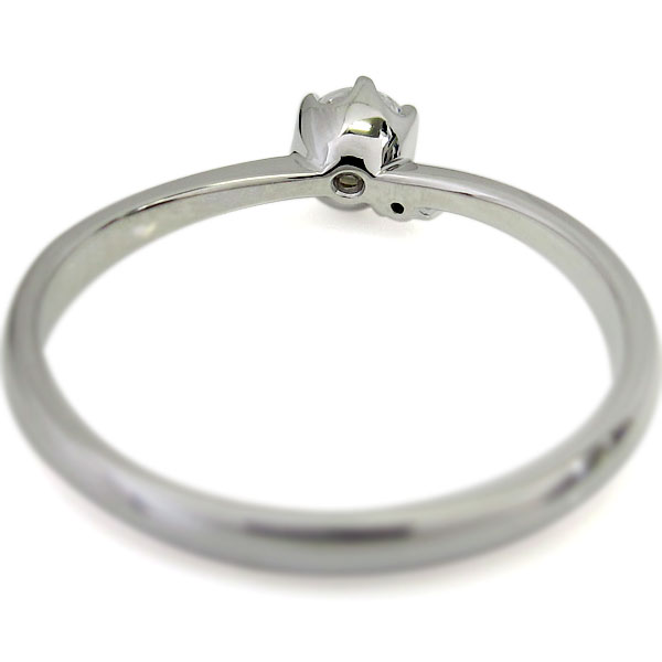 ファランジリング 鑑定書付き ダイヤモンド リング K18 指輪 シンプル - 6
