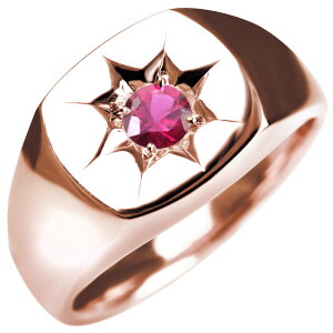 指輪 ゴールド ルビー リング 10金 7月誕生石 ルビーリング 10K 10金指輪 誕生石リング 男の一粒ジュエリーリング メンズリング プレゼント 幅広 誕生石 かっこいい おしゃれ 人気 インダイリ