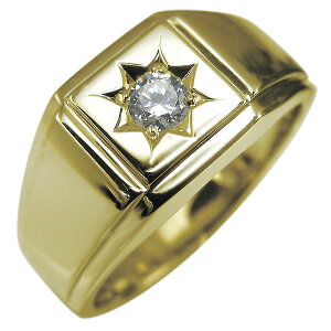 印台リング 18金 メンズリング 地金 ゴールドリング 選べる誕生石 指輪 男性 プレゼント おすすめ 父の日 2023