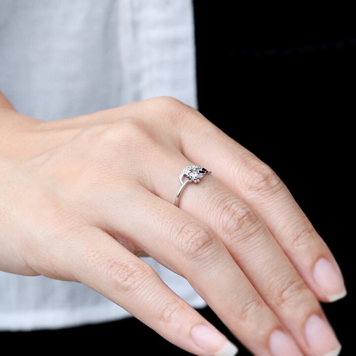 楽天市場】指輪 レディース 桜 サクラ 4月誕生石 ダイヤモンド 10金  