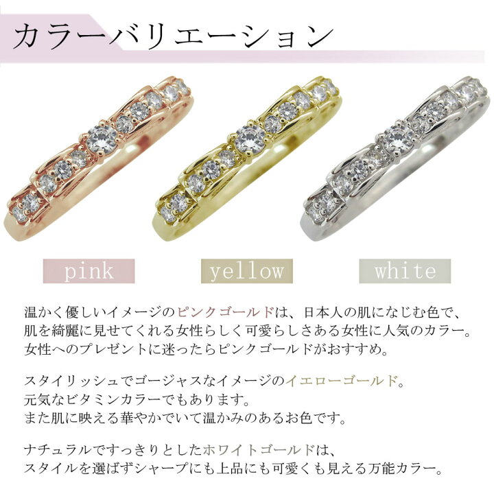 楽天市場】ルビー 指輪 リボン 18k K18 ルビー ピンキーリング 普段 