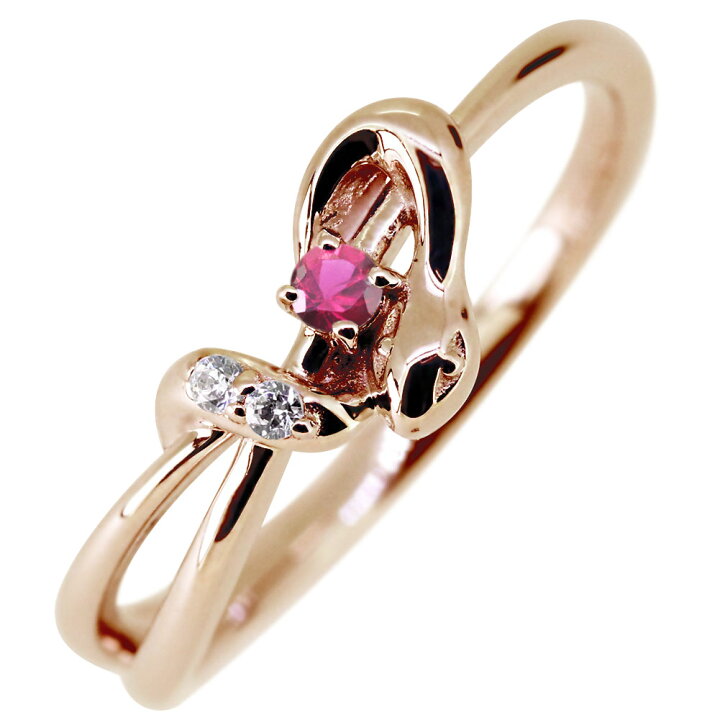 楽天市場】蛇 ヘビ 指輪 18金 レディース 7月誕生石 ルビー スネーク  