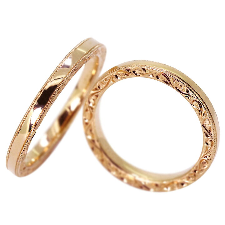 楽天市場】結婚指輪 マリッジリング ペアリング 18金 18k レディース 