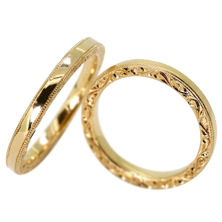 楽天市場】結婚指輪 マリッジリング ペアリング 18金 18k レディース 