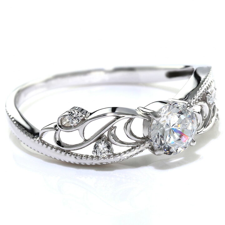 楽天市場】プラチナ エンゲージリング ダイヤモンド 婚約指輪 0.25ct 