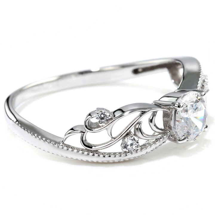 楽天市場】プラチナ エンゲージリング ダイヤモンド 婚約指輪 0.25ct 