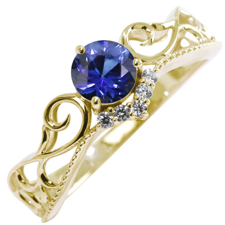 楽天市場】指輪 18金 サファイアリング 9月誕生石 ゴールド 18K 