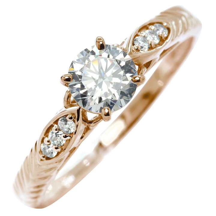 楽天市場】ダイヤモンド リング K18 Pt900 婚約指輪 鑑定書付き 0.5ct 