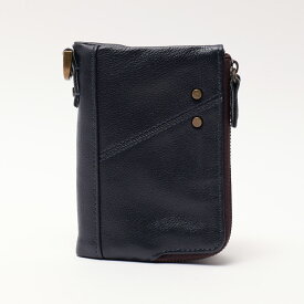 【クーポンで15％OFF】財布 二つ折り メンズ 二つ折り財布 ファスナー 合皮 フェイクレザー カード 小銭入れ コイン コンパクト 軽量 シンプル 無地 L字 折り財布 大人 ブランド 機能的 カードたくさん入る
