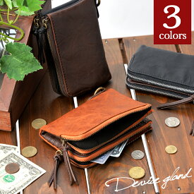 メンズ 二つ折り 財布 メンズ財布 折り財布 サイフ 財布 ウォレット 二つ折り財布 紳士用財布 贈り物 ブランド レザー 軽量 DEVICE デバイス 金運 風水 2つ折り財布 ウォレット ファスナー 薄い リング付 二つ折