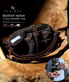 ショルダーバッグ 2WAY バッグ トートバッグ ナイロンバッグ ハンドバッグ レディース セレモニーバッグ レディースバッグ 黒 おしゃれ 小さめ キルティング フォーマル きれいめ オケージョン 通勤 ブランド 斜めがけ 大人【REAIMER/リエメ】