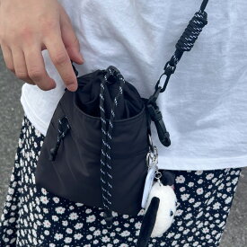 ミニショルダーバッグ スマホショルダー 巾着 ユニセックス ショルダーバッグ ブランド 大人 アウトドア 斜めがけバッグ 軽量 ナイロン メンズ おしゃれ 人気 ミニショルダー