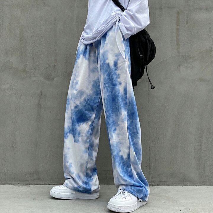 楽天市場 ボトムス レディース カジュアル 春 夏 韓国 ファッション かわいい シンプル 可愛い おしゃれ 薄手 パンツ 学生 韓国スタイル 通学 ボーイッシュ カジュアル パンツ ズボン ワイド パンツ 韓国ファッション 中国 メンズ タイダイ柄 バッグ通販 クロスチャーム