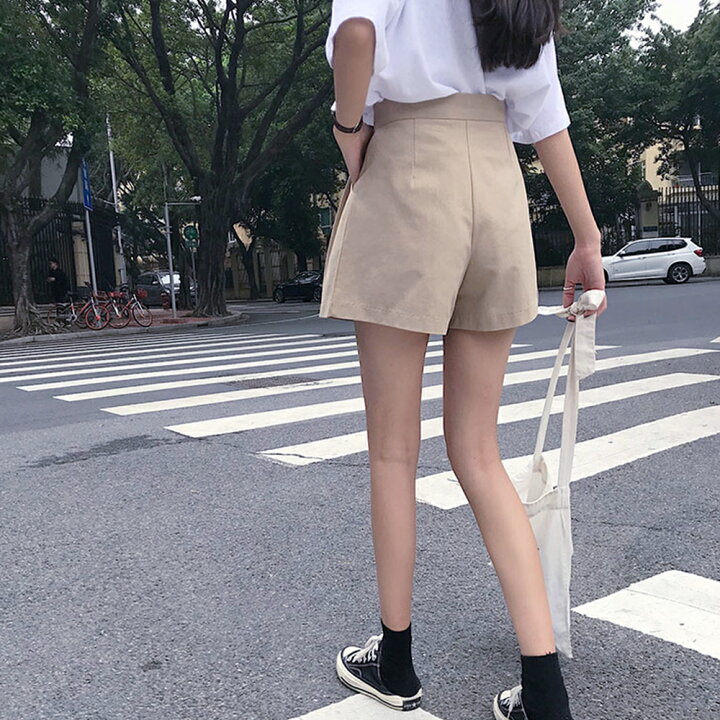 楽天市場 ショートパンツ ショート丈 レディース コーデ 黒 高校生 韓国 大人 春 夏 ハイウエスト 短め かわいい おすすめ 可愛い キュロット きれいめ 定番 トレンド コーデ 人気 流行り 膝上 ファッション 短い 大学生 ボトムス カジュアル シンプル 無地 バッグ通販