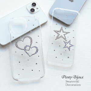?iPhone17 17 pro max air ケース スワロフスキ ハート 星 スター デザイン アイフォン iphone 16e 16pro 16 15pro 15 14 14pro 13 12 SE エクスペリア xperia1vii 5vi 10vi 1v 5v 10v 10iv 5iv 1iv ハード クリアケース メール