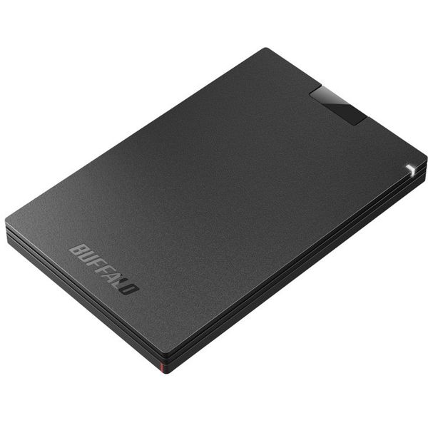 BUFFALO 外付けSSD 耐衝撃対応 ポータブル SSD 250GB SSD-PGC250U3-BC USBバスパワー ブラック バッファロー