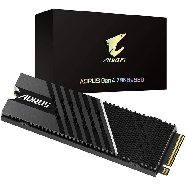 PS5 対応 M.2 NVMe SSD 1TB GIGABYTE AORUS Gen 4 7000sシリーズ GP-AG70S1TB Playstation 5 ギガバイト ヒートシンク付き ゲーミング PCI-Express Gen4x4 Socket 3 Key M Type2280 PCIe Gen 4.0 x4 Read 7000MB/s Write 5500MB/s