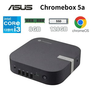ASUS �R���p�N�g �f�X�N�g�b�v�p�\�R�� Chromebox 5a ��13���� �C���e�� Core i3 1315U ������8GB SSD 128GB Chrome OS VESA �}�E���g WiFi 6E PD USB-C ��ʏo�� �Ή� �V�i CHROMEBOX5A-S30070UN �y�@�l����/���Ԏw��/���